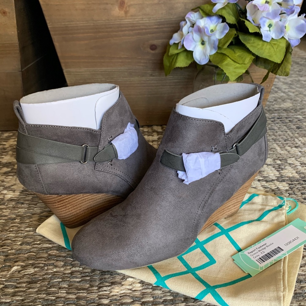 Report wedge booties